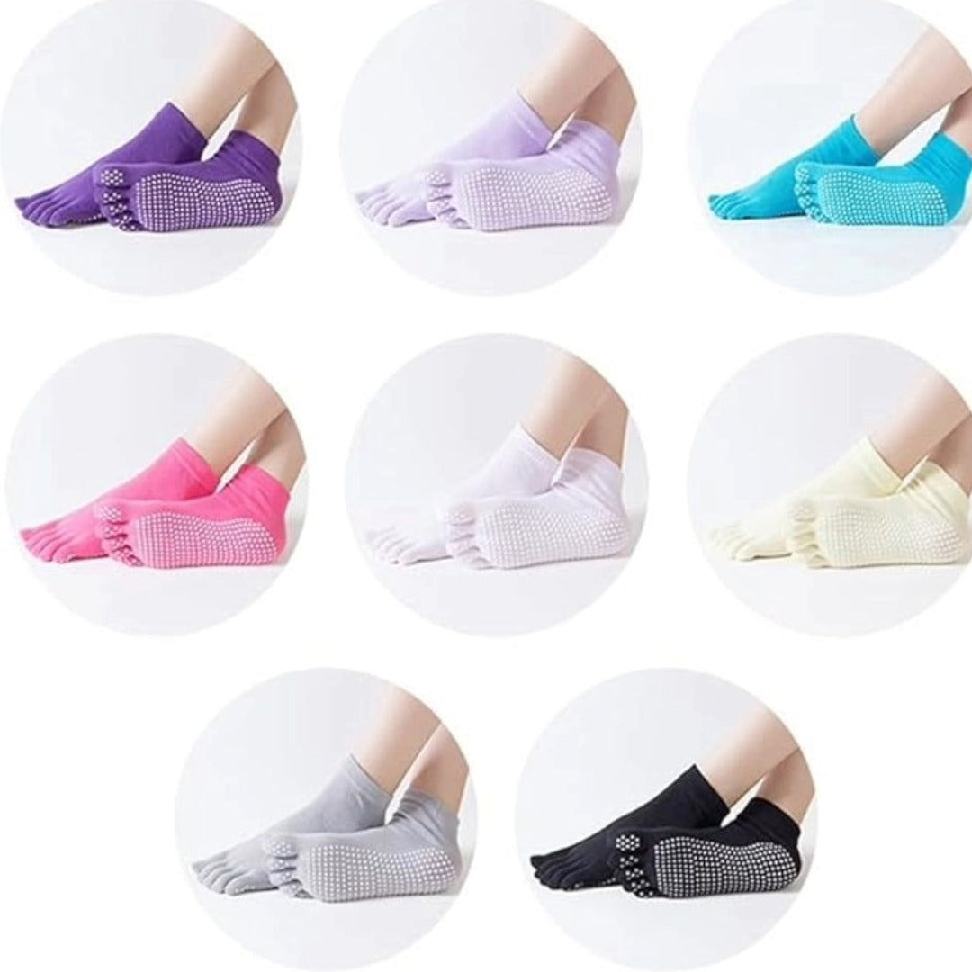 Solid Color Toe Socks (Adult Medium - Women's Shoe Sizes 5-10)