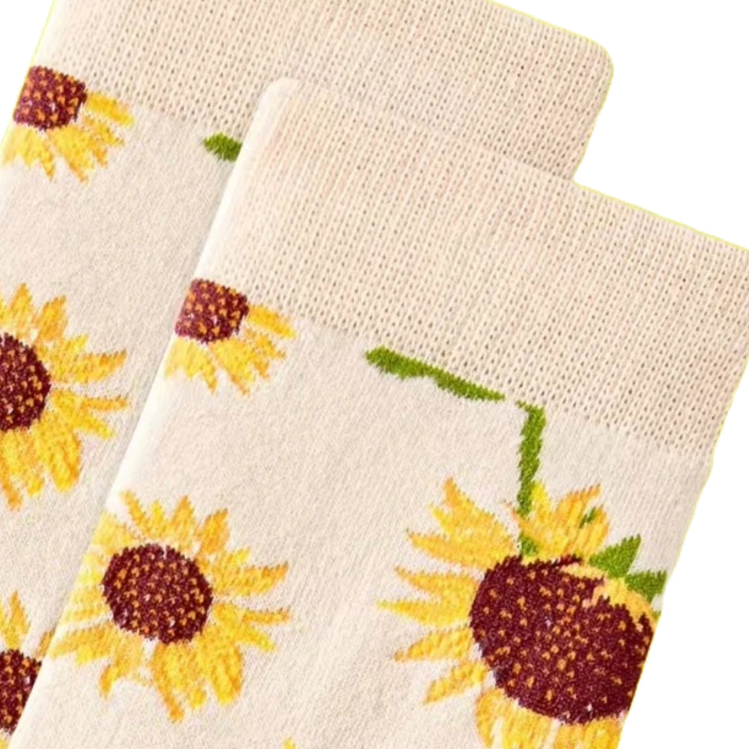 Sunflower Socks from the Sock Panda (Adult Medium - Women's Shoe Sizes 5-10)