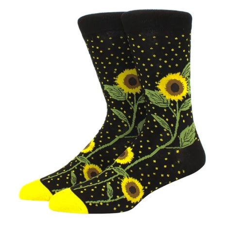 Sunflower Socks from the Sock Panda (Adult Large)