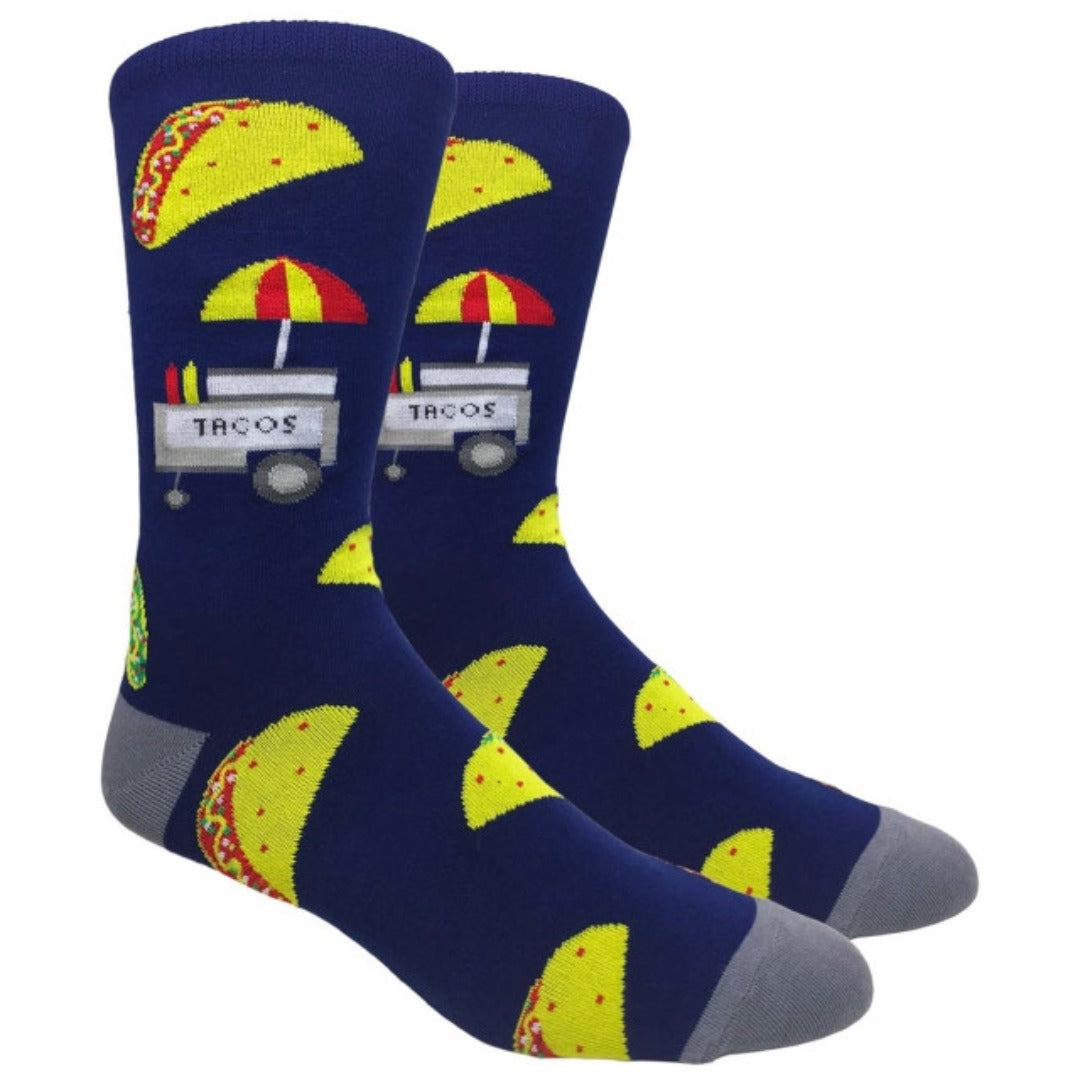 Taco Stand Socks (Adult Large - Men's Shoe Sizes 8-12)