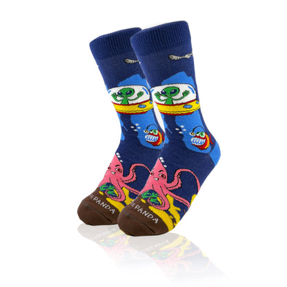Alien Deep Sea Socks from the Socks Panda (Adult Small)