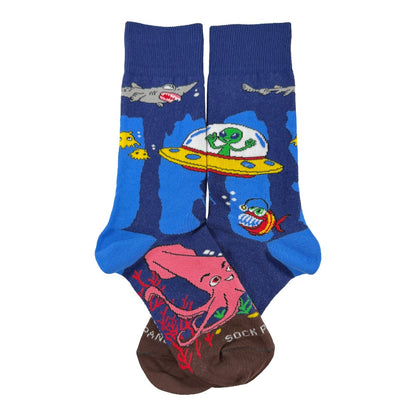 Alien Deep Sea Socks from the Socks Panda (Adult Small)