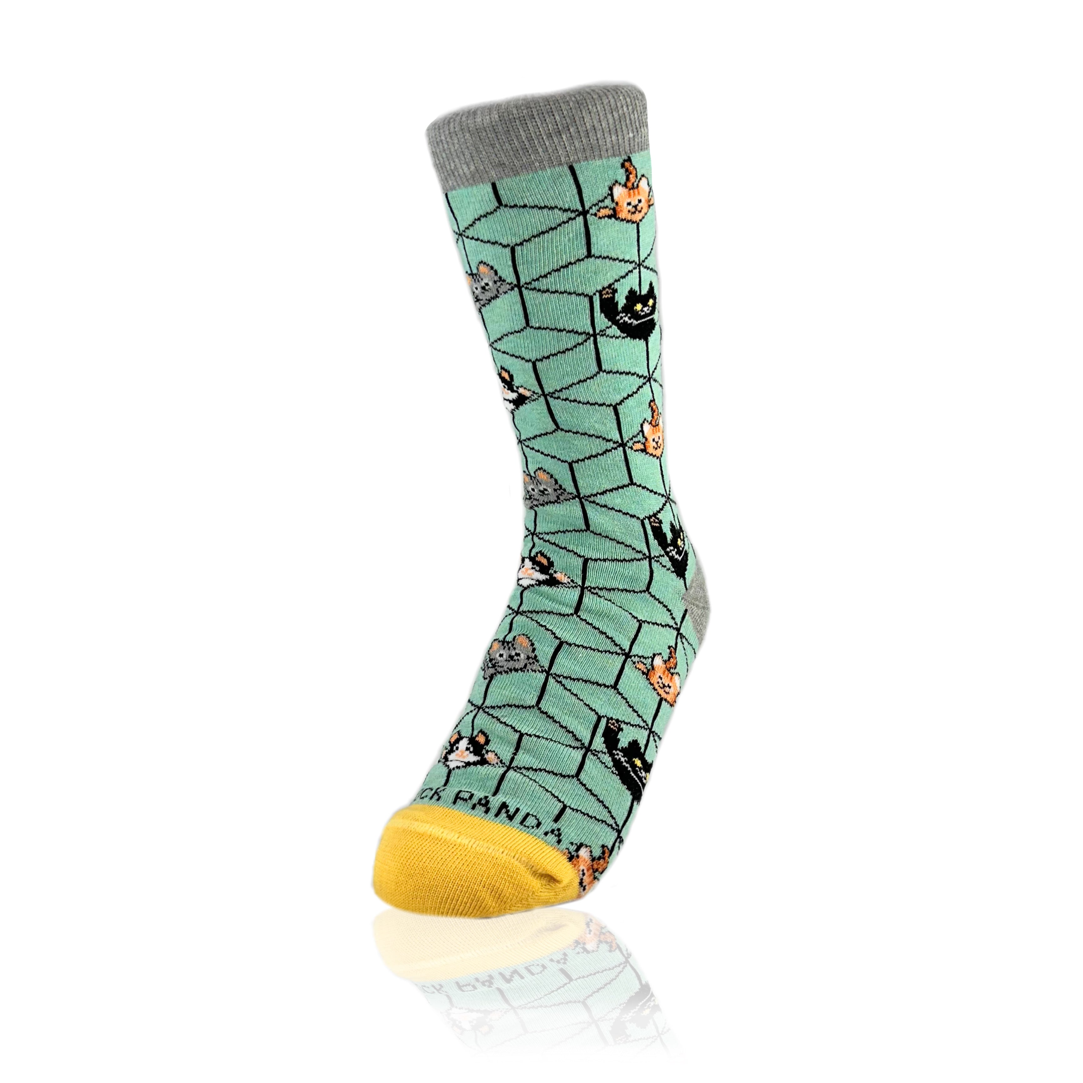 Cats in 3D Socks from the Sock Panda (Adult Small)