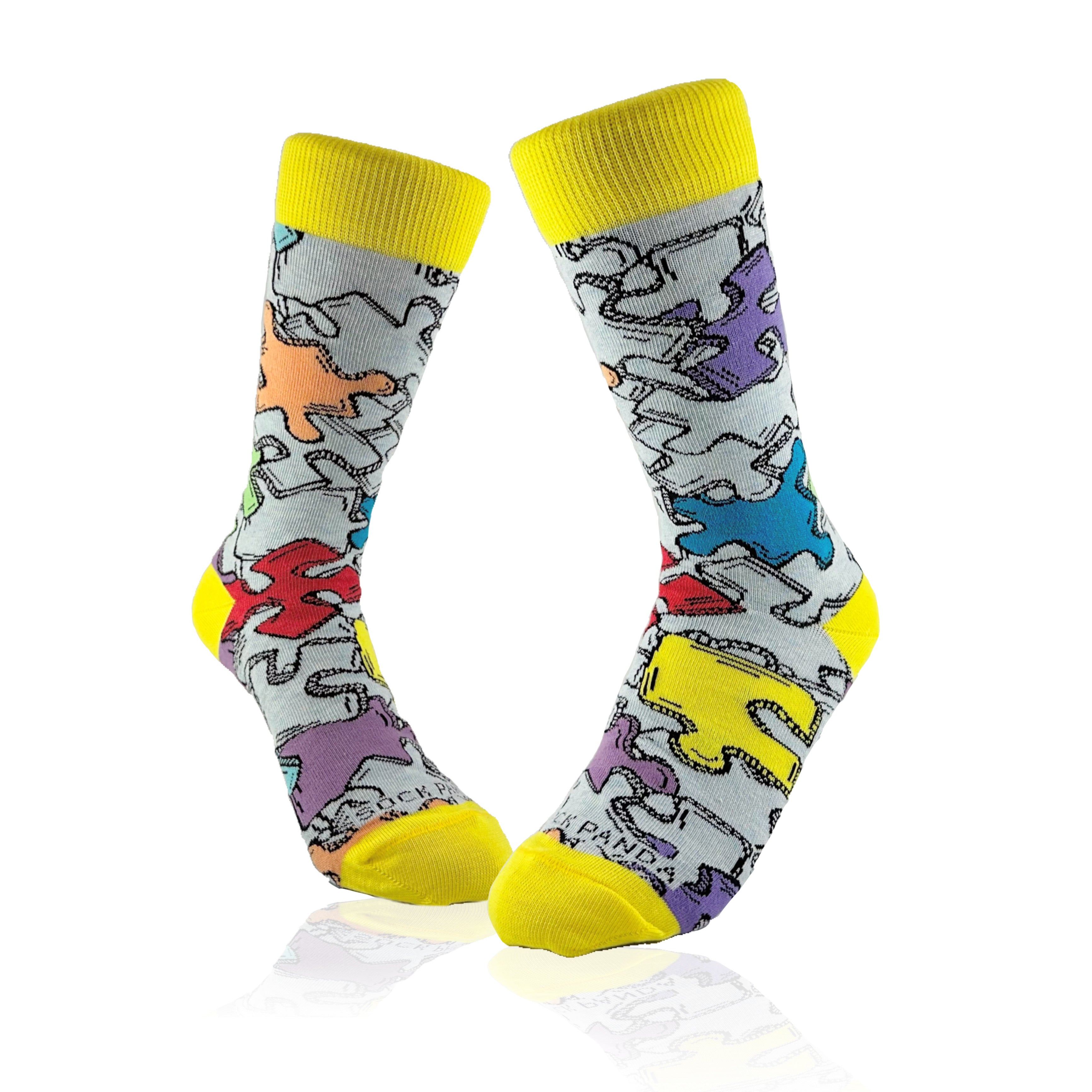 Jigsaw Puzzle Pattern Socks from the Sock Panda