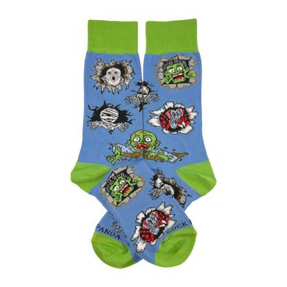 Peeking Monster Socks from the Sock Panda (Adult Small - Shoe Sizes 2-5)