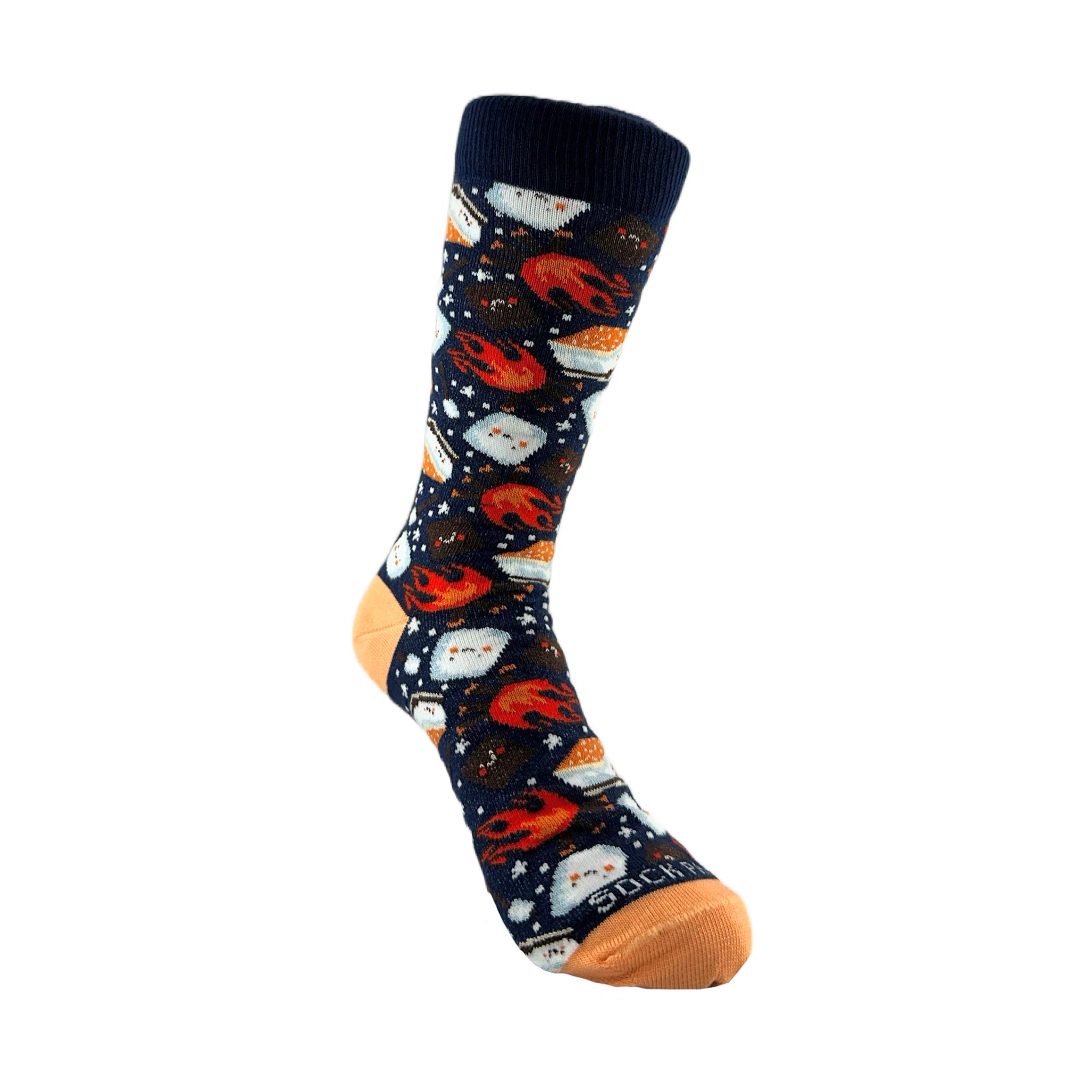 Smores Socks from the Sock Panda (Adult Small -  Shoe Sizes 2-5)