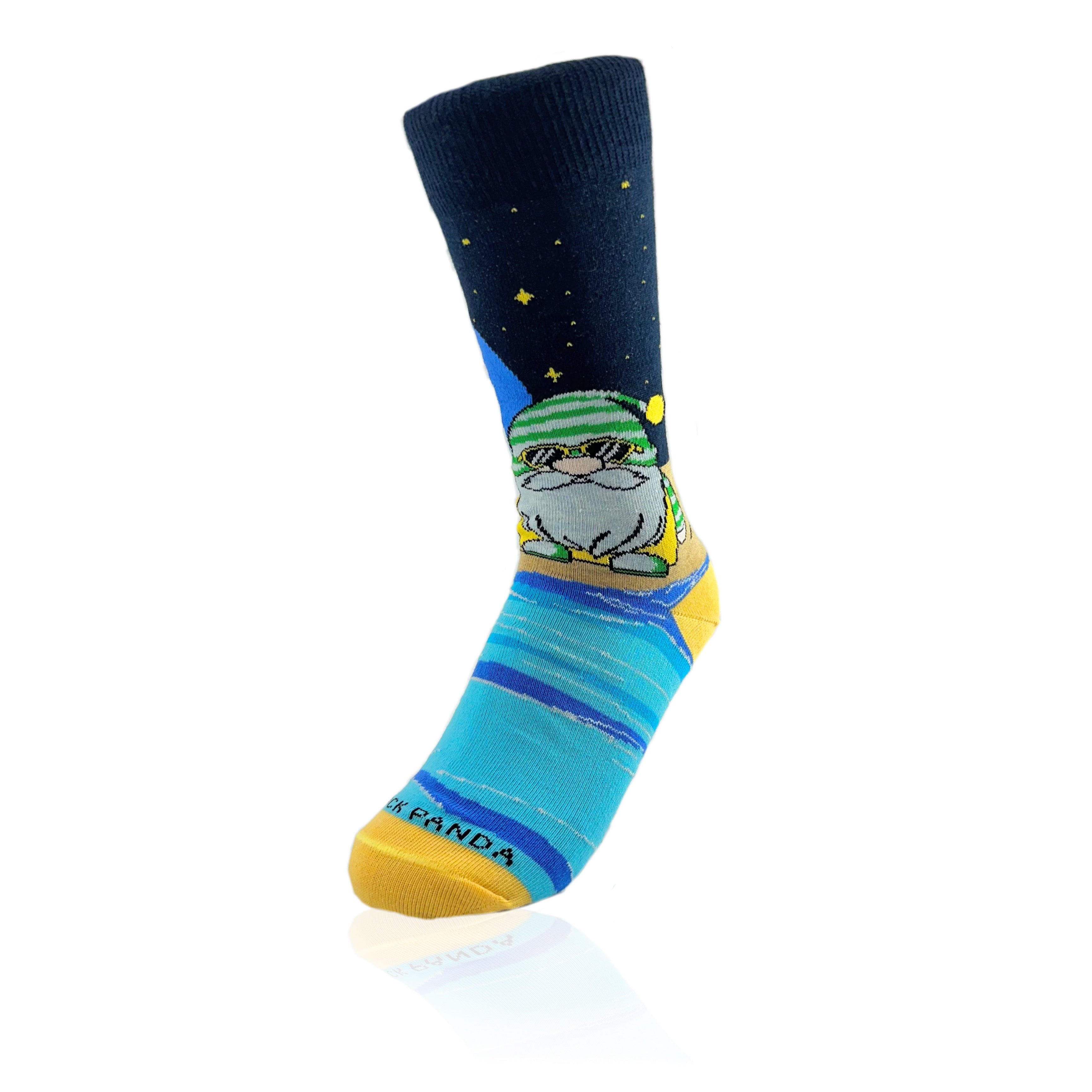 Gnome Surfer Socks from the Sock Panda (Adult Small - Shoe Sizes 2-5)