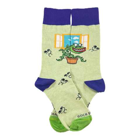 Venus Flytrap Socks from the Sock Panda (Adult Small - Shoe Sizes 2-5)