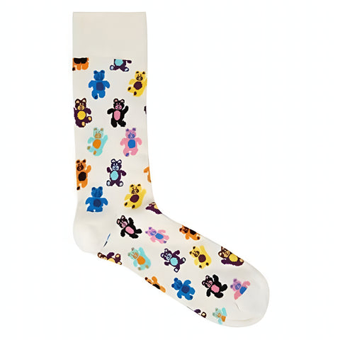 Teddy Bear Socks from the Sock Panda (Adult Large - Men's Shoe Sizes 8-12)