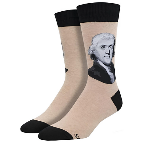 President Thomas Jefferson Crew Socks (Adult Large)