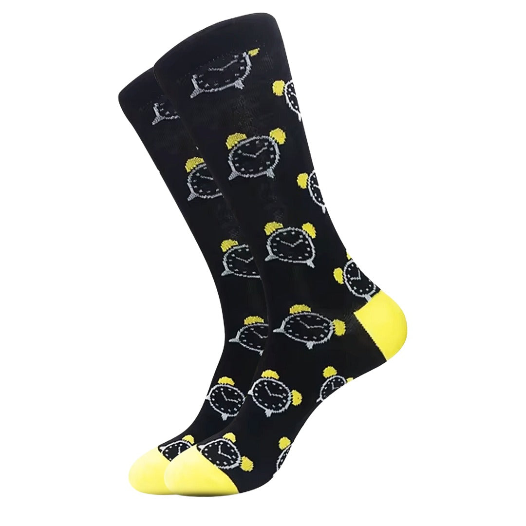 Timer Clock Socks from the Sock Panda (Adult Large)