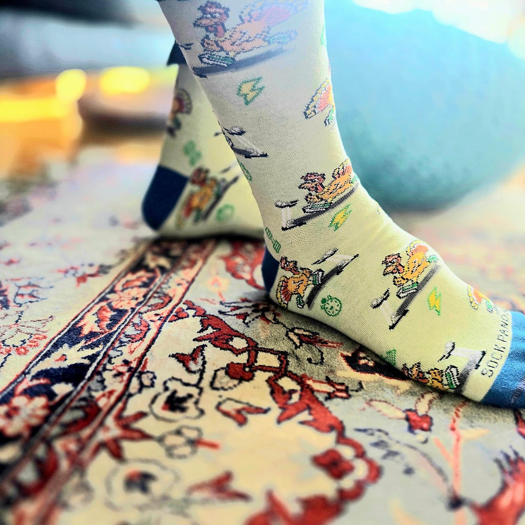 Running Turkey Socks from the Sock Panda (Adult Large) - Turkey Trot