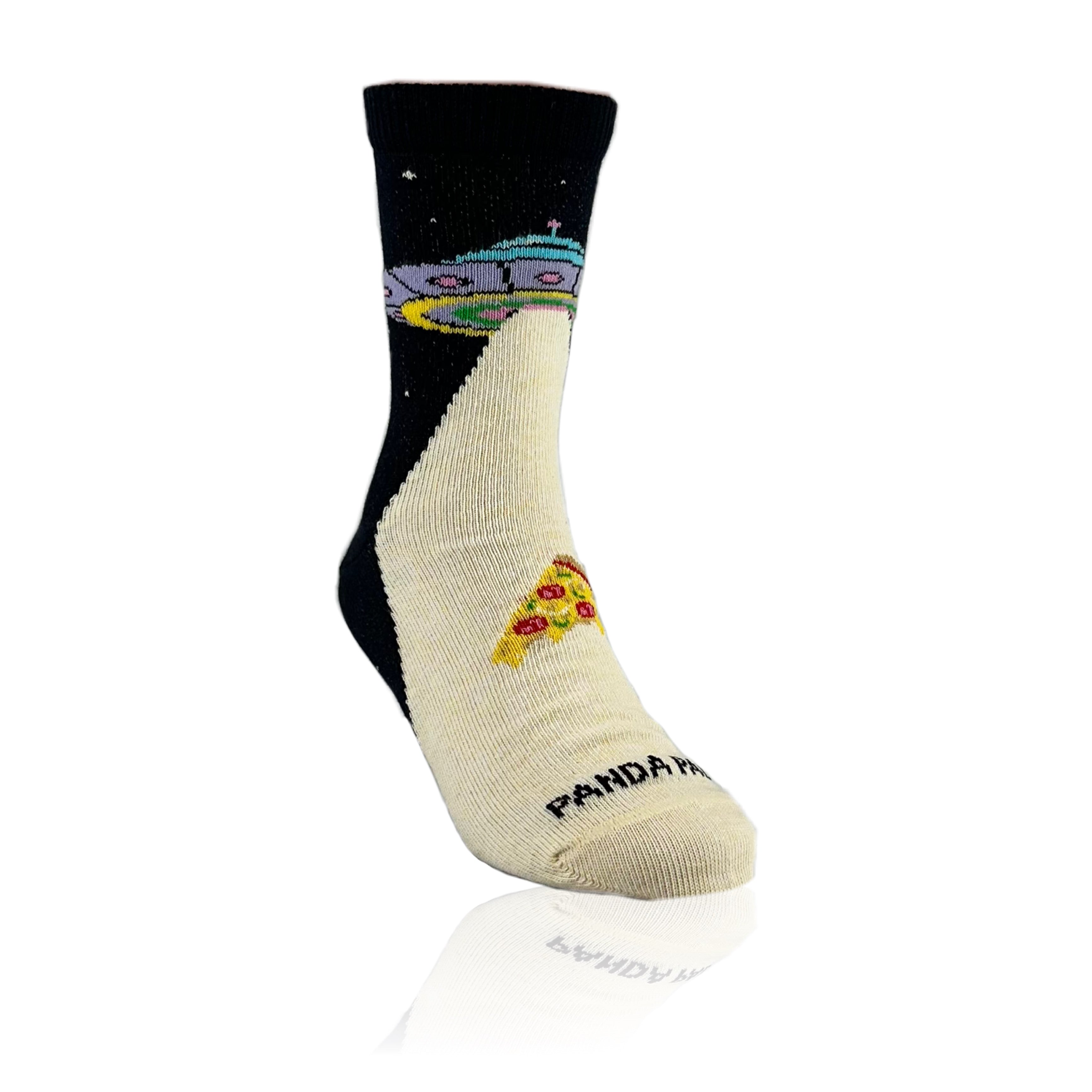 Alien Pizza Abduction Socks from the Sock Panda (Ages 3-7)