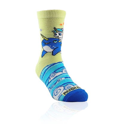 Unicorn Riding a Narwhal Socks from the Sock Panda (Ages 3-7)