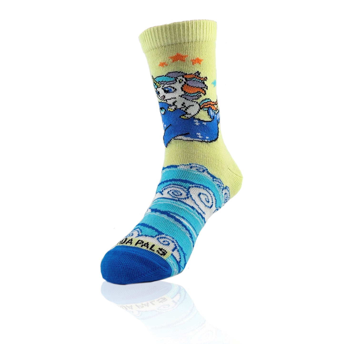 Unicorn Riding a Narwhal Socks from the Sock Panda (Ages 3-7)