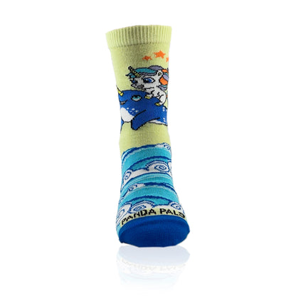 Unicorn Riding a Narwhal Socks from the Sock Panda (Ages 3-7)