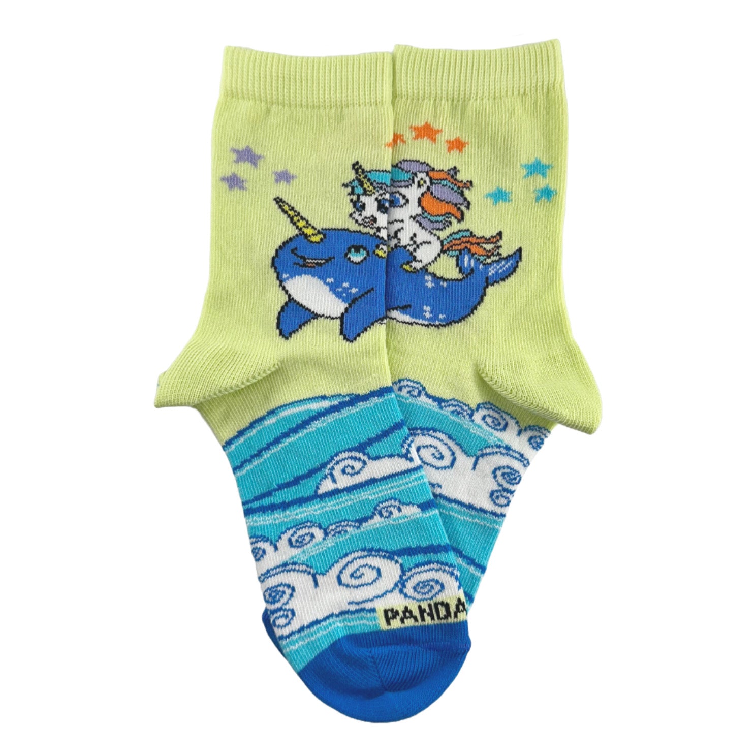 Unicorn Riding a Narwhal Socks from the Sock Panda (Ages 3-7)