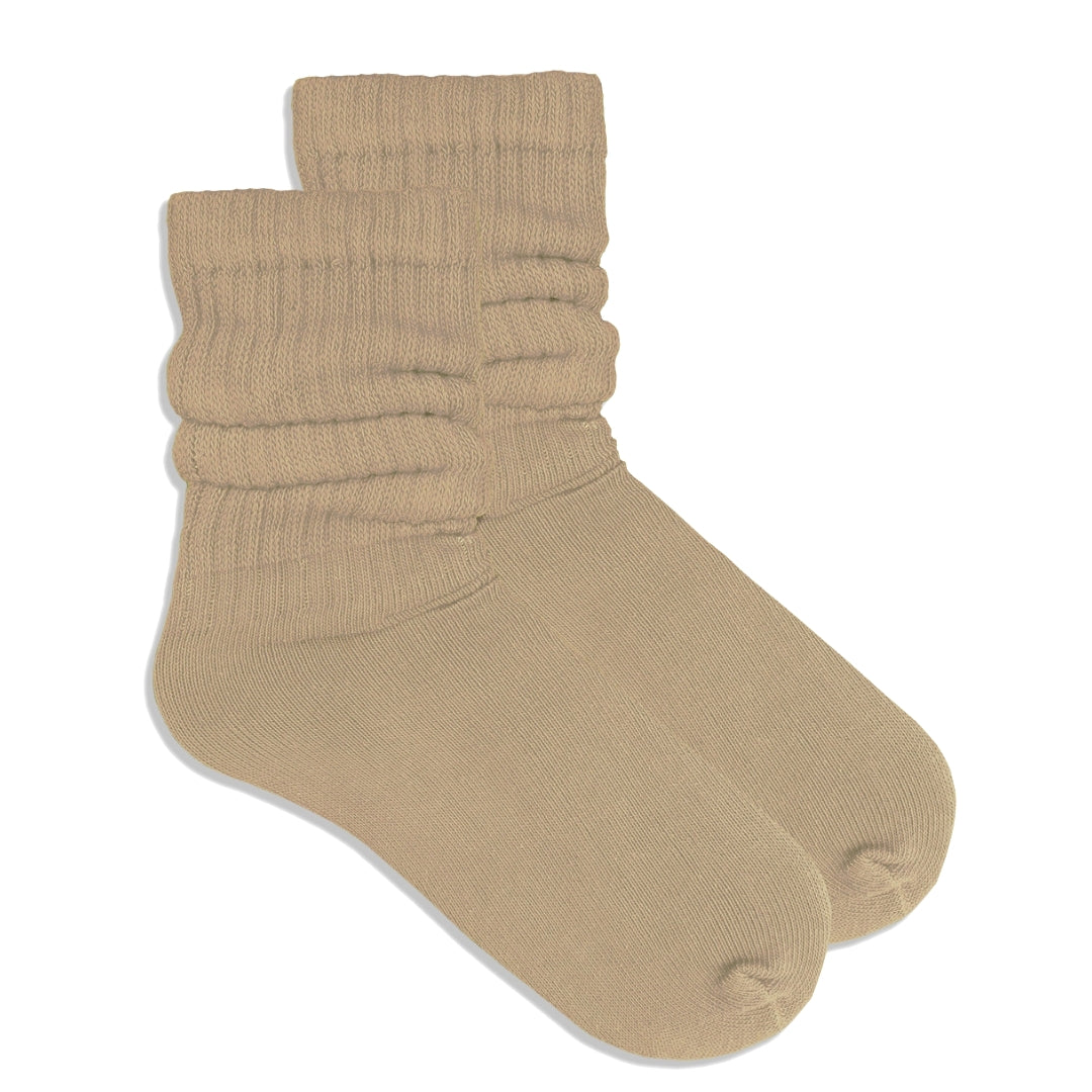Khaki Slouch Socks (Adult Medium)