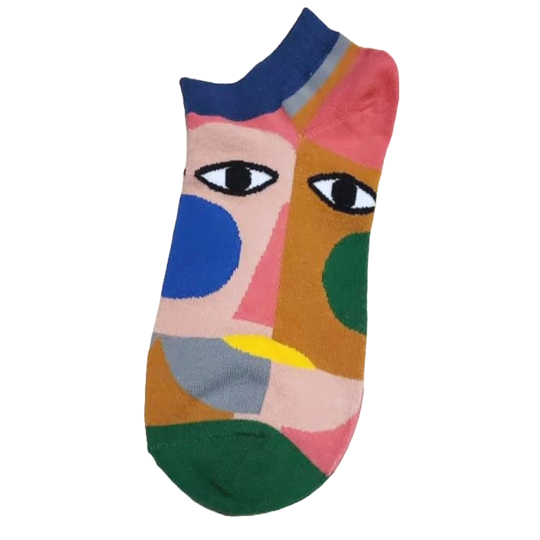 Abstract Art Ankle Socks from the Sock Panda (Adult Medium)