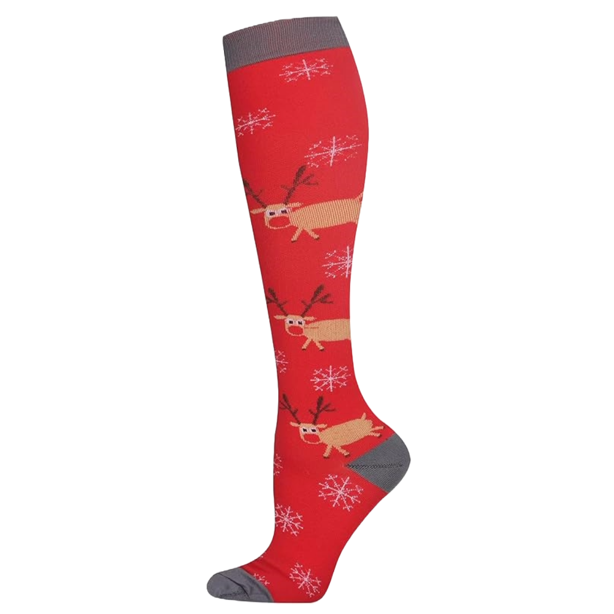 Reindeer Pattern Knee High (Compression Socks)