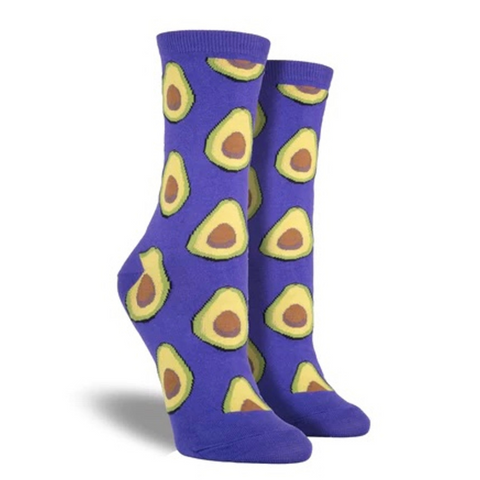 Avocado Patterned Socks from the Sock Panda (Adult Medium - Women's Shoe Sizes 5-10)