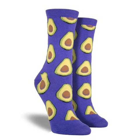 Avocado Patterned Socks from the Sock Panda (Adult Medium)