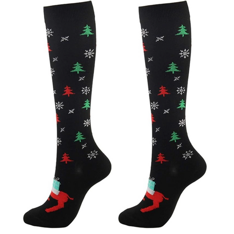 Christmas Tree Pattern Knee High (Compression Socks)