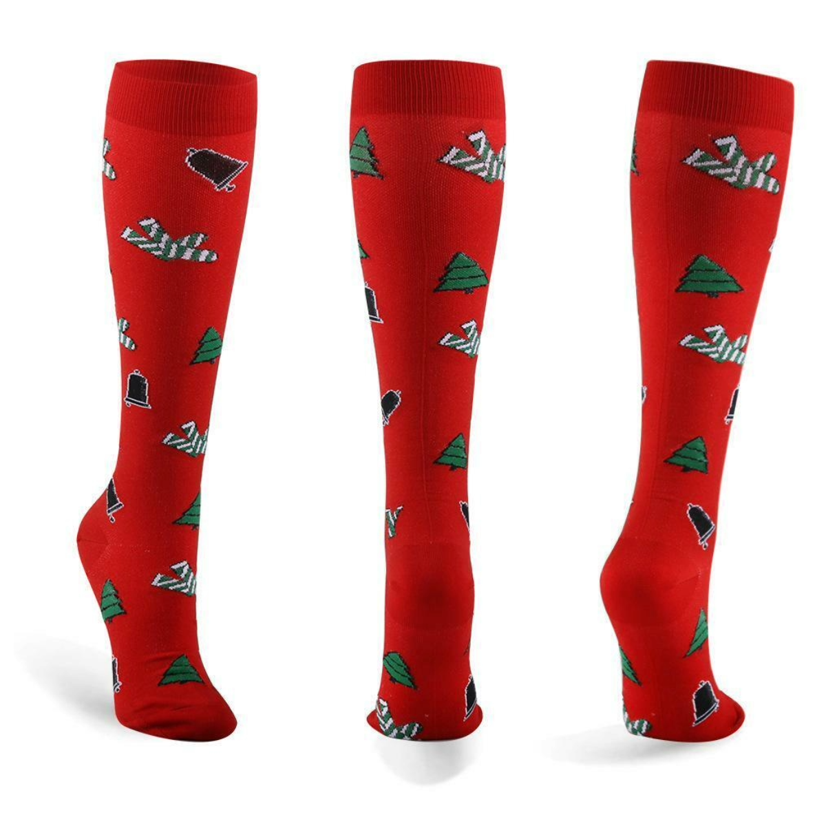 Christmas Pattern Knee High (Compression Socks)
