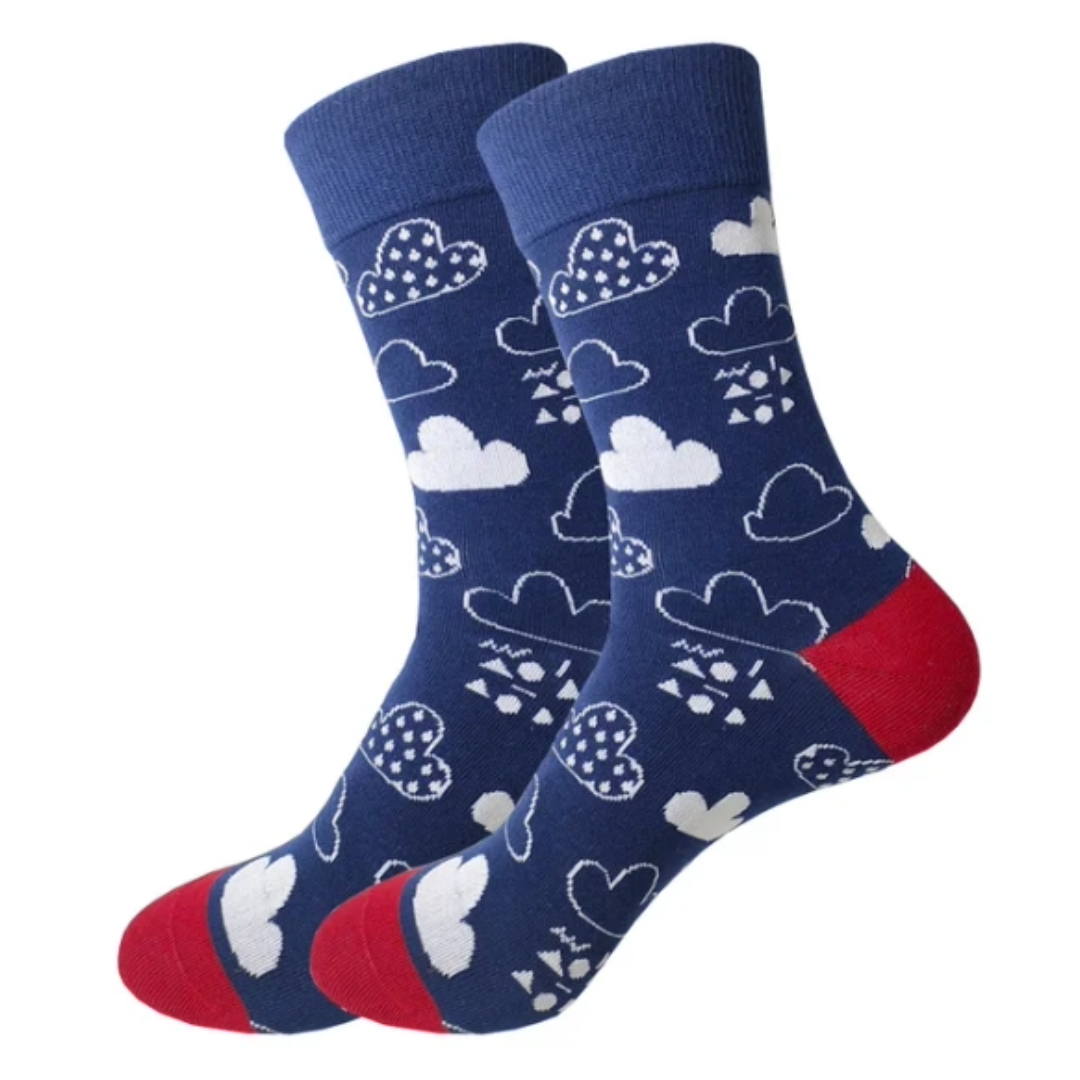 Rain Cloud Socks from the Sock Panda (Adult Medium)