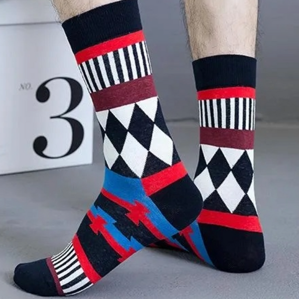 Shapes Patterned Socks from the Sock Panda (Adult Large)