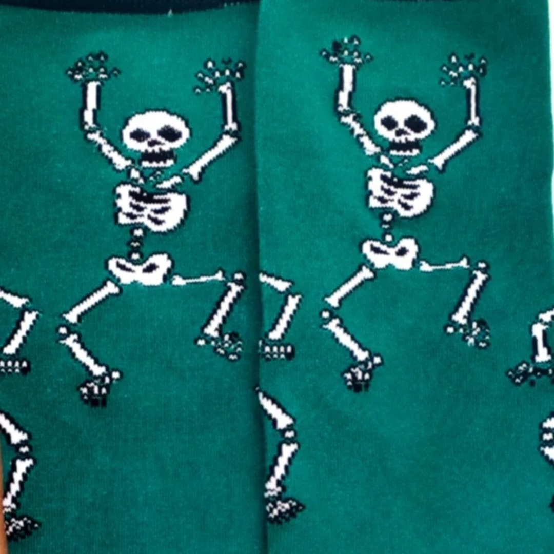 Dancing Skeleton Socks from the Sock Panda (Adult Large - Men's Shoe Sizes 8-12)