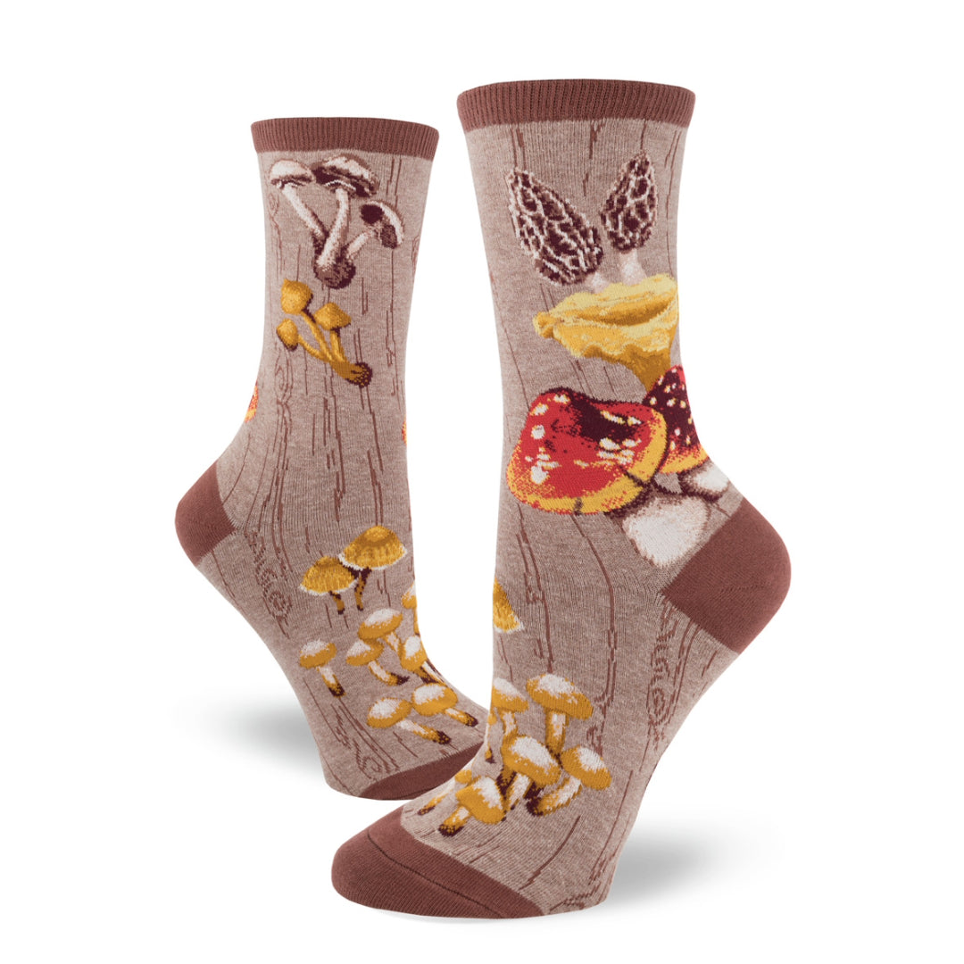 Mushroom Women's Crew Socks (Adult Medium)