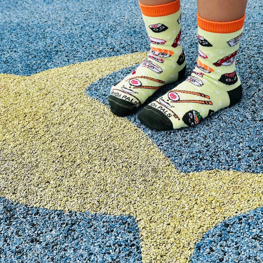 Sushi Socks from the Sock Panda (Ages 3-7)