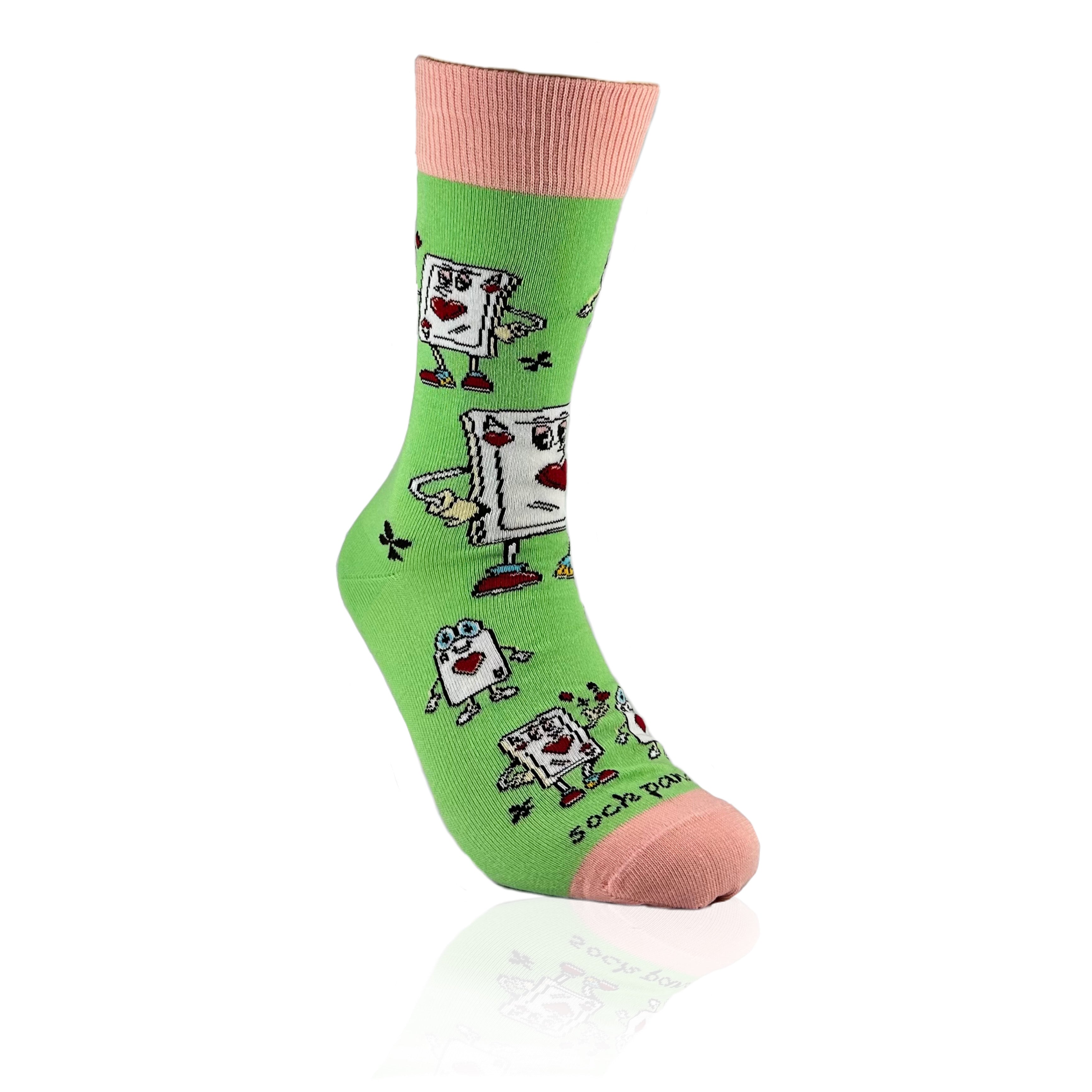 Ace of Hearts Playing Cards Socks from the Sock Panda (Adult Medium)