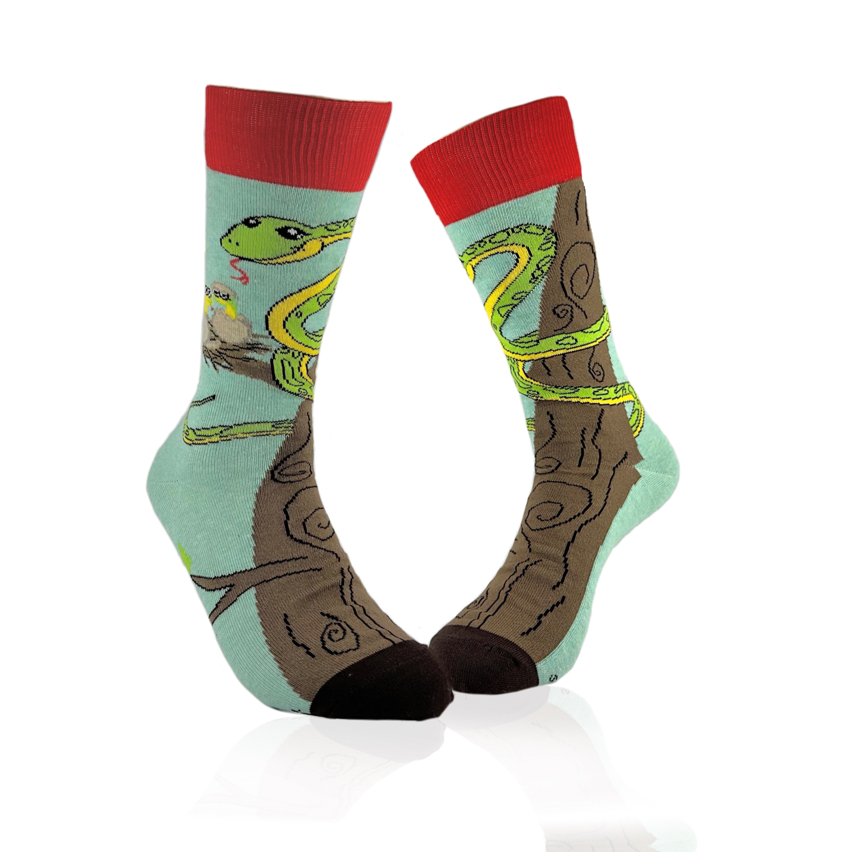 Happy Tree Snake with Babies Socks from the Sock Panda