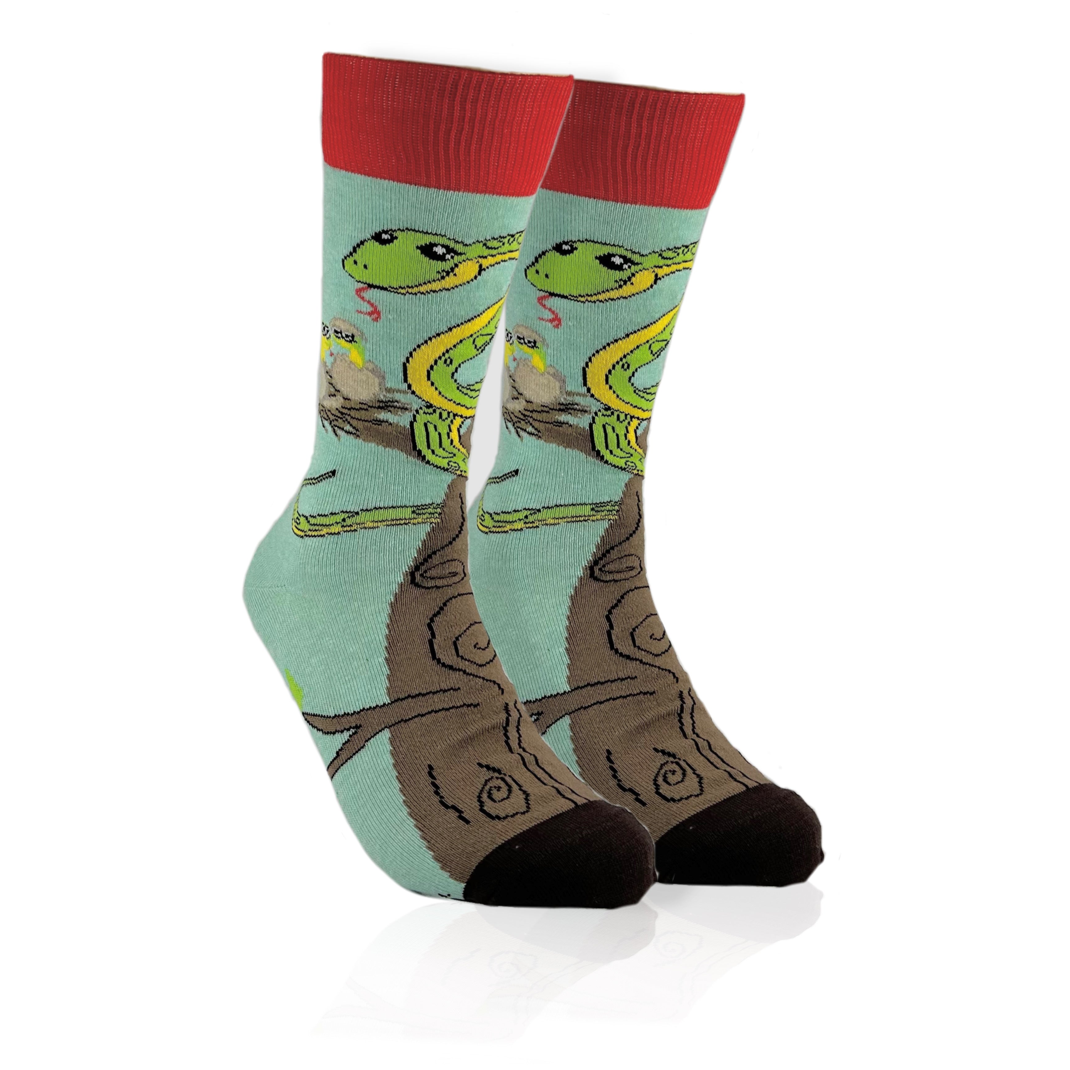 Happy Tree Snake with Babies Socks from the Sock Panda