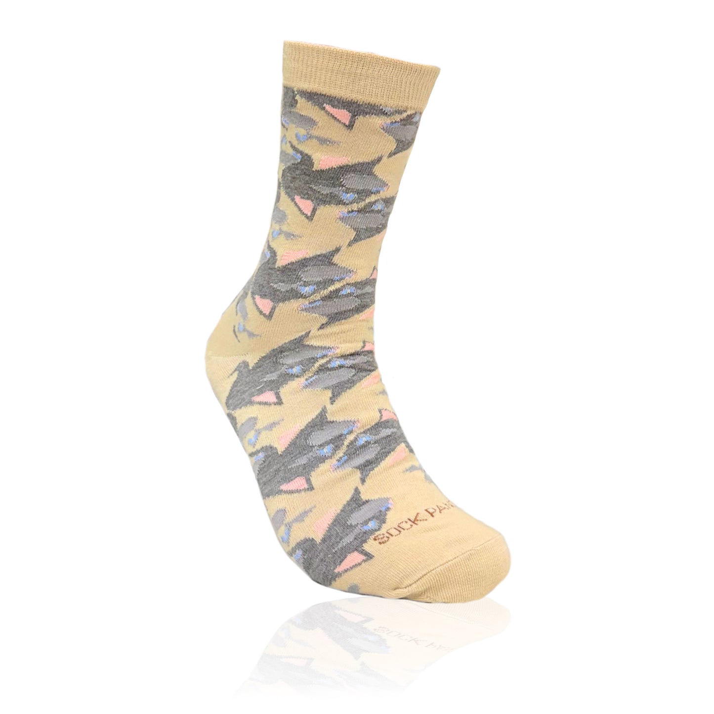 Cat Faces Pattern Socks from the Sock Panda (Adult Medium)