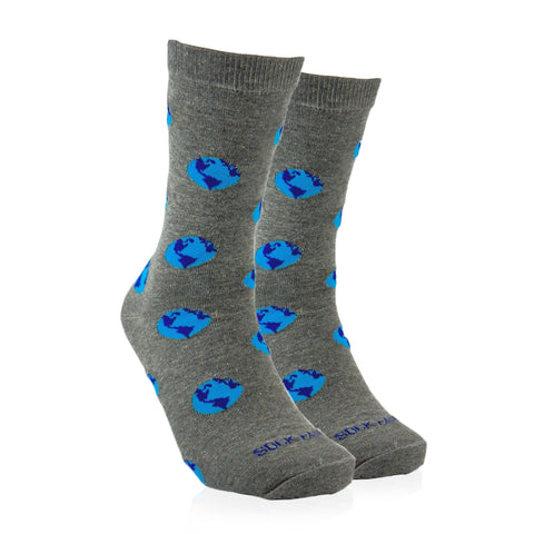 Earth Pattern Socks from the Sock Panda (Adult Medium - Women's Shoe Sizes 5-10)
