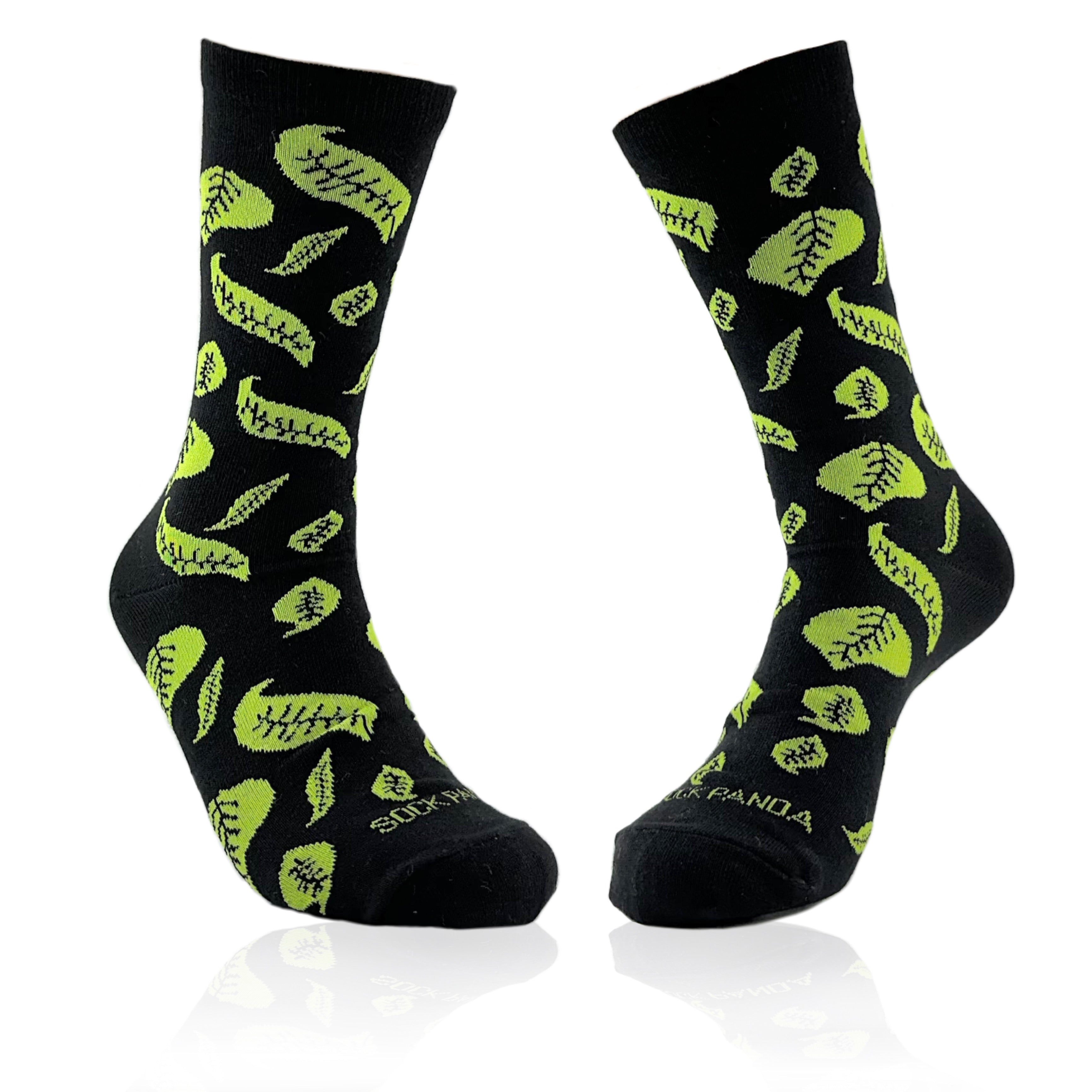 Fall Leaf Pattern Socks the Sock Panda (Adult Medium - Women's Shoe Sizes 5-10)