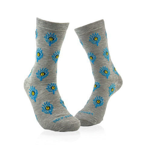 Peacock Feather Pattern Socks from the Sock Panda (Adult Medium)