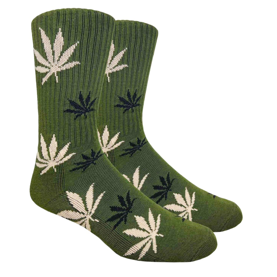 Cannabis Leaf Patterned Socks (Adult Large)