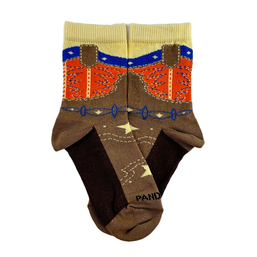 Western Boot Socks from the Sock Panda (Ages 3-7)