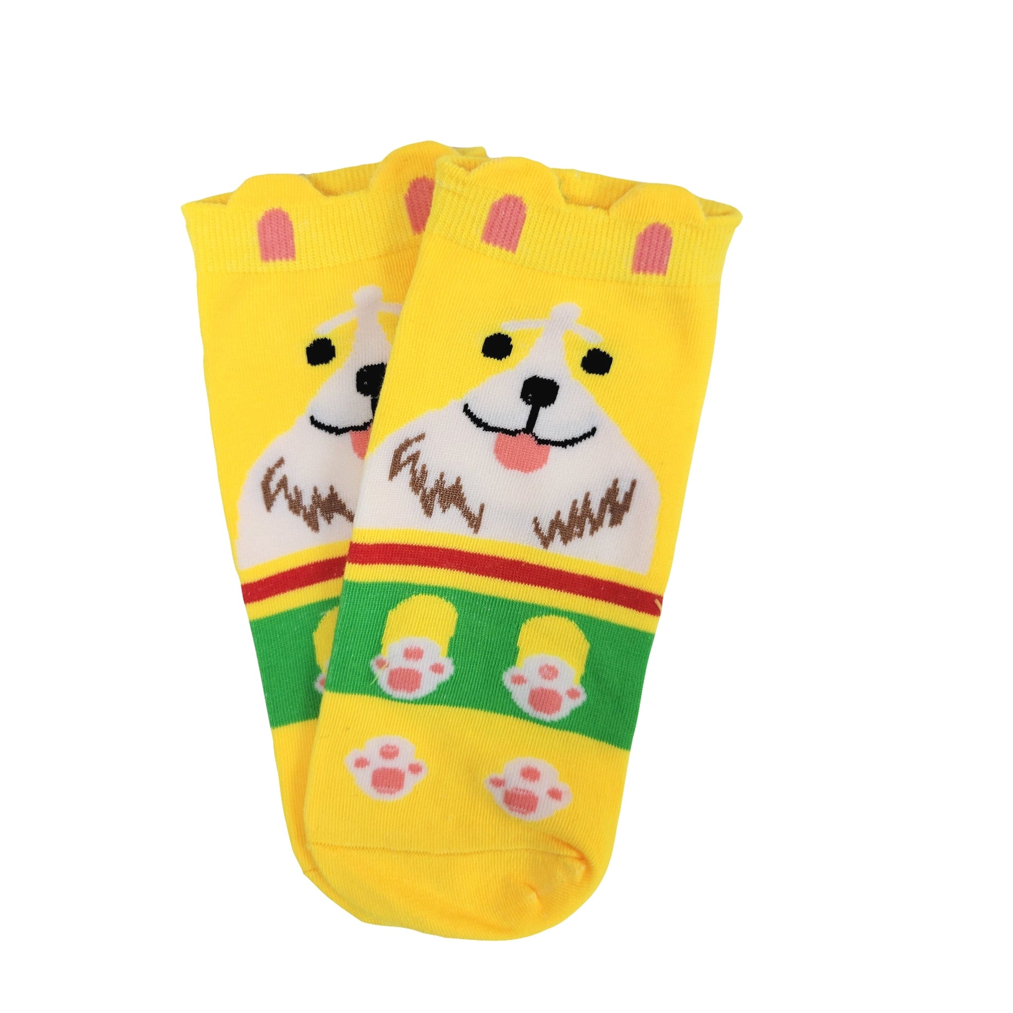 Puppy Dog Ankle Socks (Adult Medium - Women Shoe Sizes 5-10) 