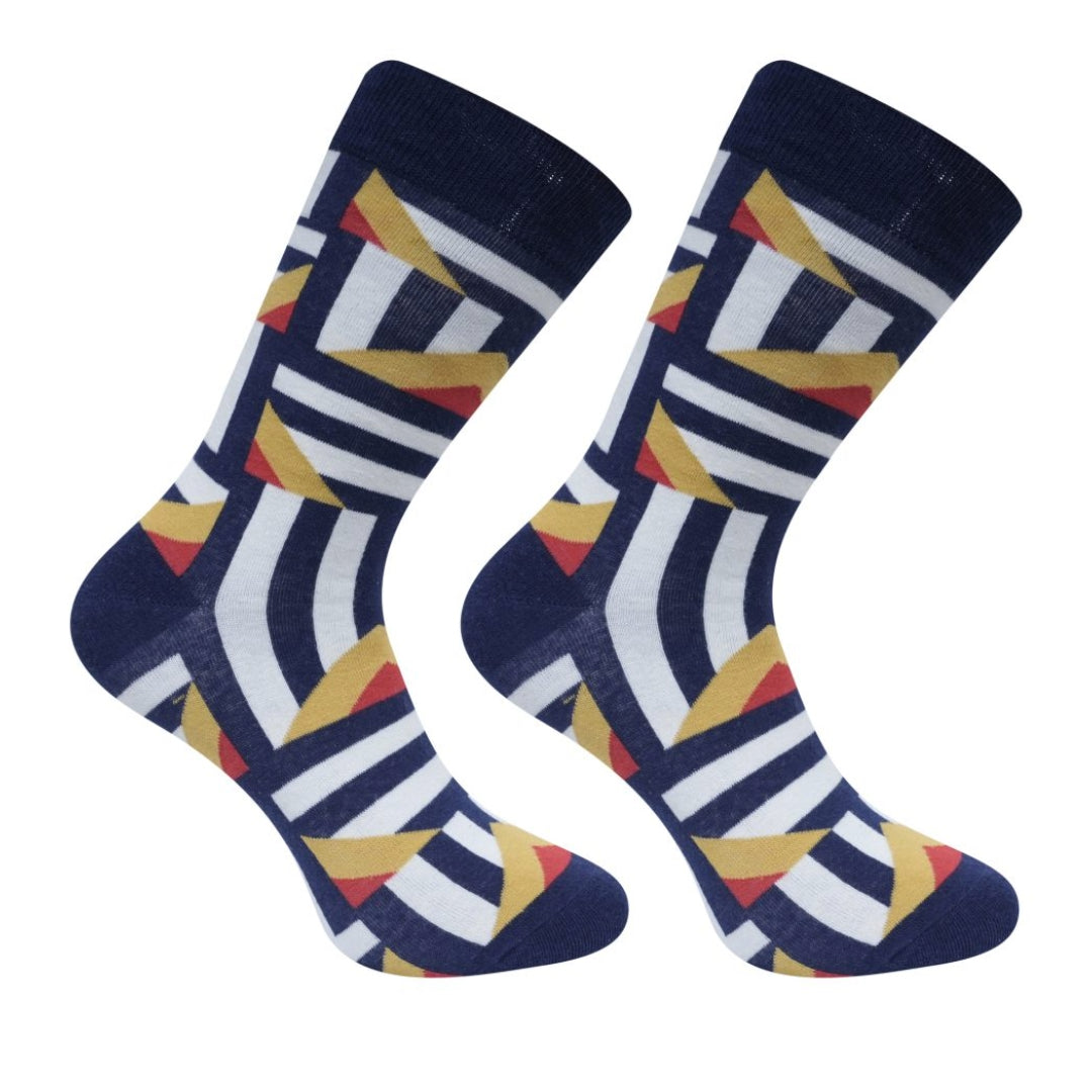 Zig-Zag Stripes Socks from the Sock Panda (Adult Large)