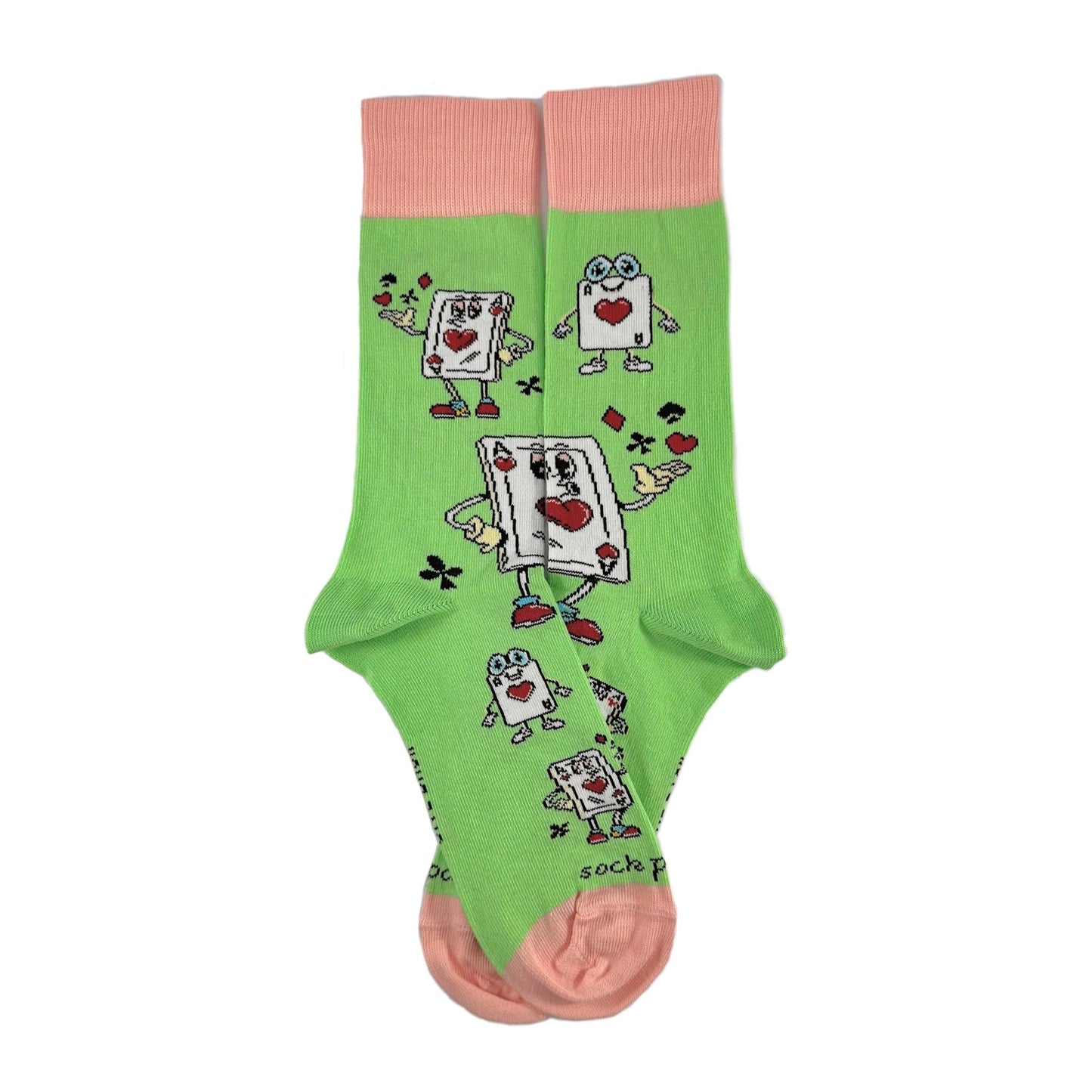 Ace of Hearts Playing Cards Socks from the Sock Panda (Adult Medium)