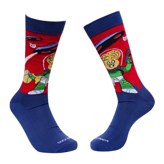 Alien Invasion Socks from the Sock Panda (Adult Large - Men's Shoe Sizes 8 - 12)