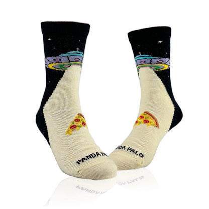 Alien Pizza Abduction Socks from the Sock Panda (Ages 3 - 7)