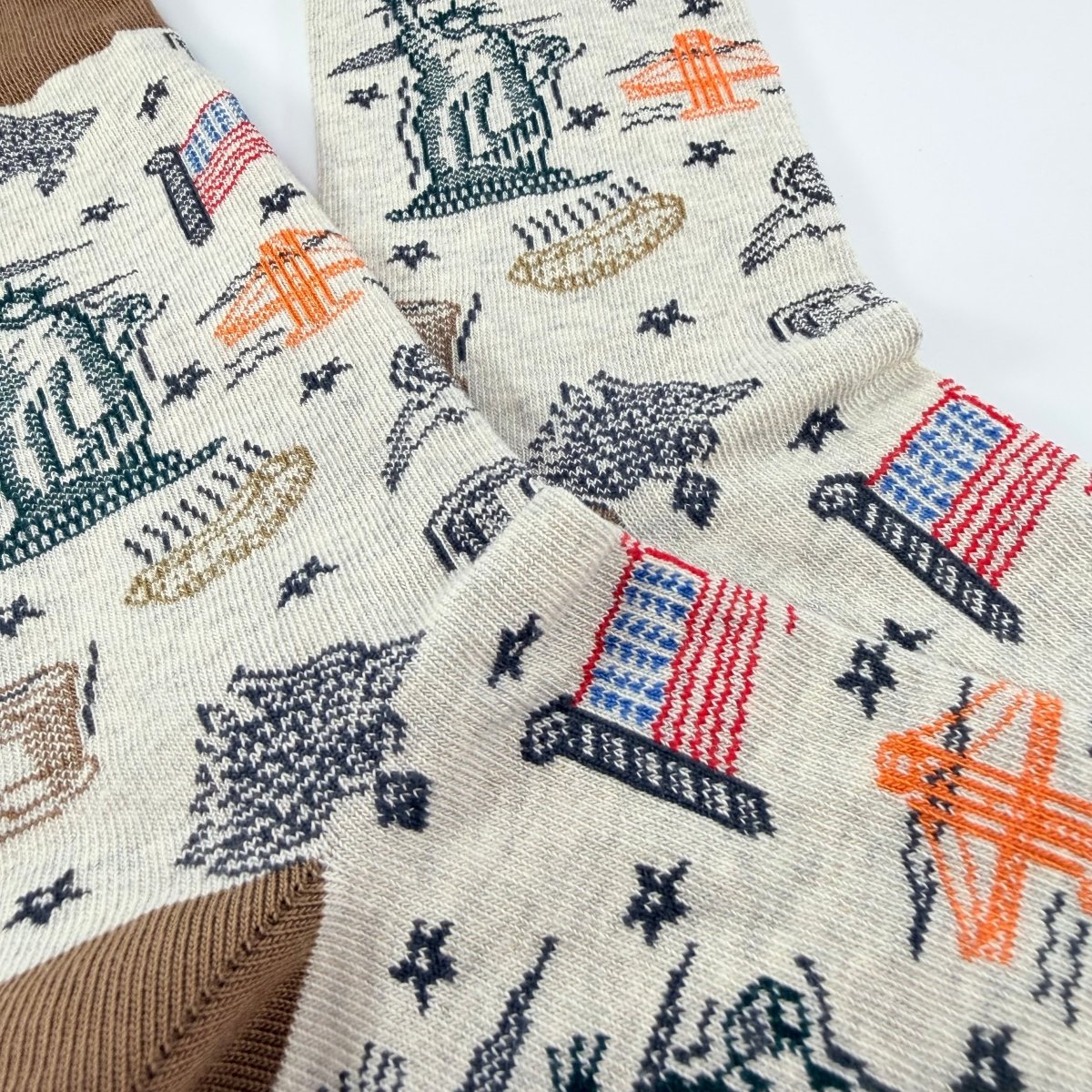 American Imagery Pattern Socks from the Sock Panda AmericanLg