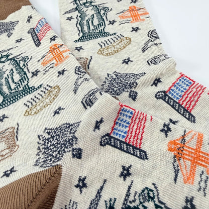 American Imagery Pattern Socks from the Sock Panda AmericanLg