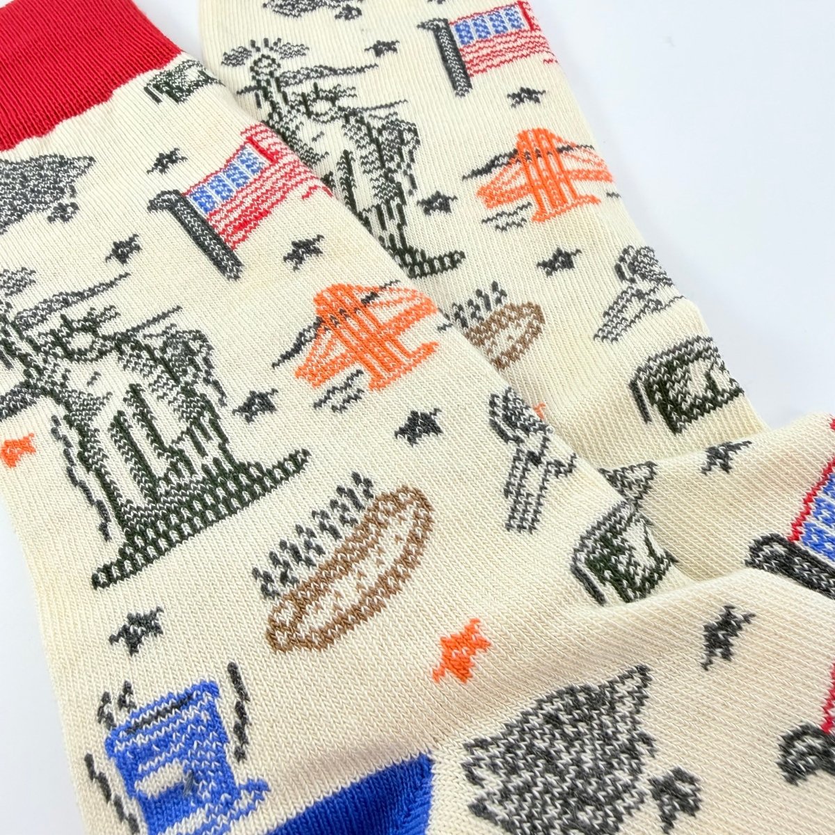American Imagery Pattern Socks from the Sock Panda AmericanLg